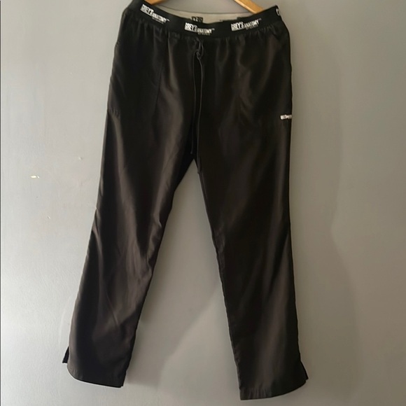 Grey's Anatomy Black Straight Leg women's nursing pants Size L - Picture 2 of 9